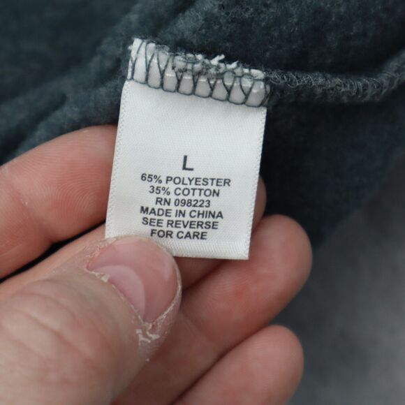 Magellan Outdoors Sweater Mens L Gray Loose Fit Long Sleeve Chest Zip Pullover - Picture 3 of 16